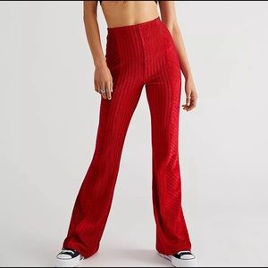 Free people velvet flares